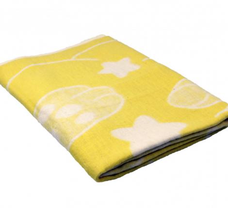 Одеяло байковое арт. 6 Заяц желтый, 100х140