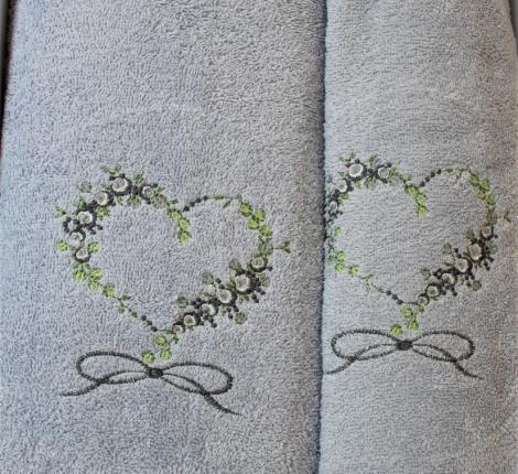 Набор махровых полотенец &quot;KARTREKS&quot; 2шт (50х90, 70х140) ROMANTIK 57.009