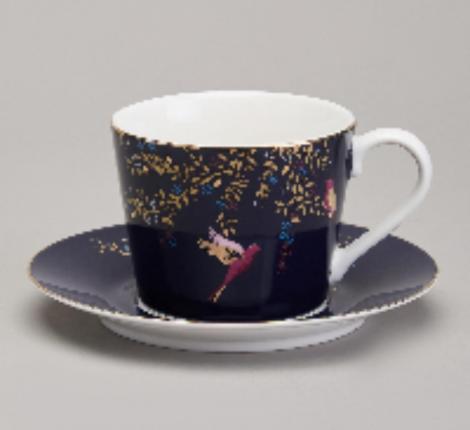 Чайная пара "GOLDEN BIRDS" 419-127, 220 мл