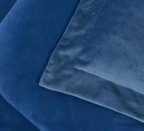 Постельное белье с одеялом "Sofi de Marko" Энрике (синий-м) Велюр, Евро