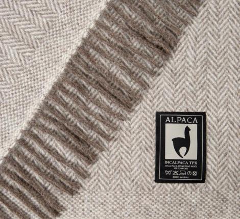 Плед INCALPACA (55% шерсть альпака, 45% шерсть мериноса) PP-69, 150x200