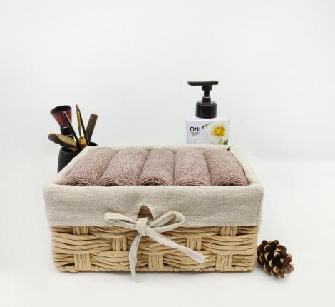 Набор махровых салфеток "Sofi de Marko" Дэйзи 30х50-5шт., капучино