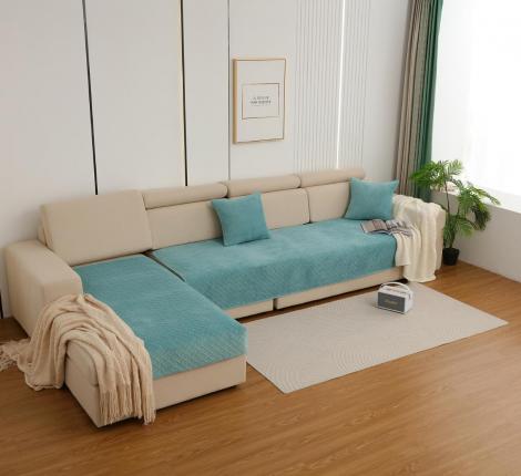 Комплект накидок на диван "Tango" Sofa 90x160 (1 шт.), 90x210 (1 шт.), ментоловый