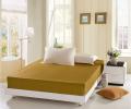 Простынь на резинке бамбук (BP-07) горчичный, 200x220