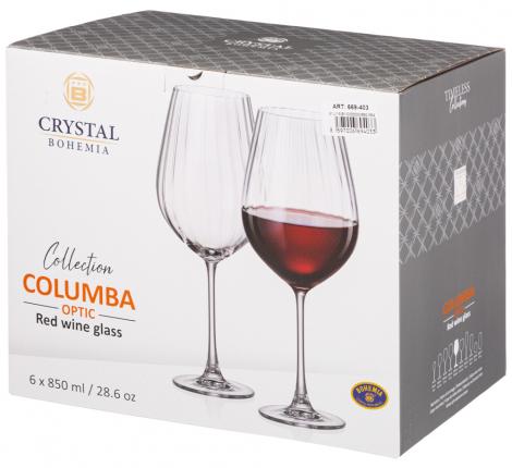 Набор бокалов для вина 6 штук &quot;COLUMBA OPTIC&quot; 850 мл