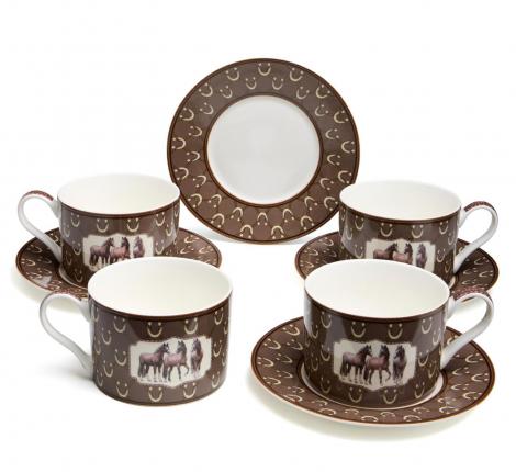 Чайный набор "HORSE CLUB" на 2 персоны, 4 предмета (300 мл)