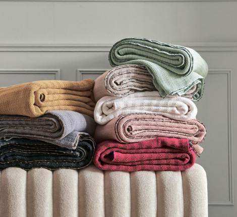 Покрывало пике "Blanc des Vosges" ARTESIA CHANVRE 240Х260 бежевый), 240х260