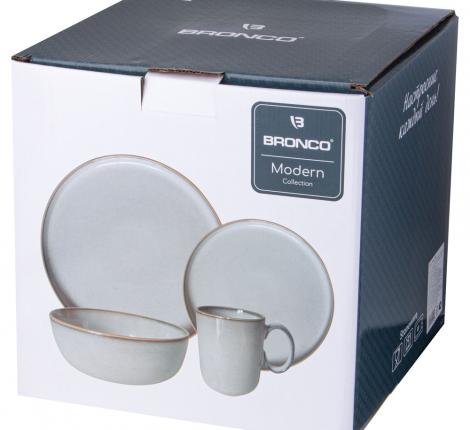 Набор посуды обеденный BRONCO "MODERN SAND" на 4 персоны, 16 предметов