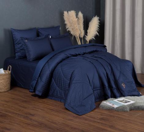 Постельное белье "Kazanov.A." Stripe Le-Man (индиго) Страйп Сатин, Евро