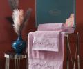 Комплект махровых полотенец &quot;KARNA&quot; MIRA 50x90-70х140 см, Грязно-розовый