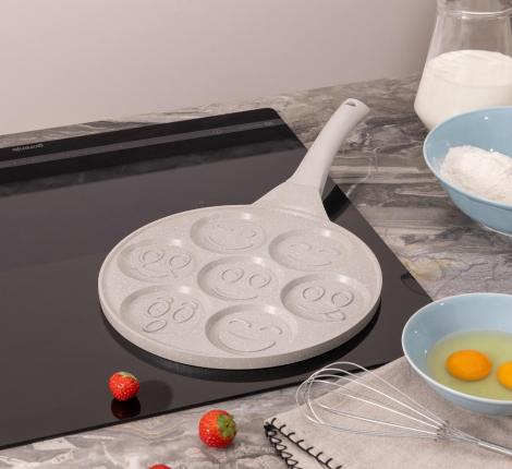 Сковорода для оладий AGNESS "СМАЙЛ" 932-029, диаметр 26,5 см