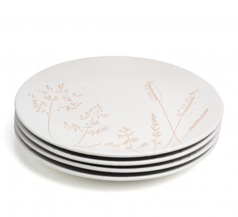Набор обеденных тарелок 4 штуки "GRASSES" 191-338-1, диаметр 27 см