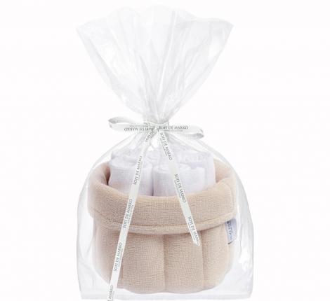 Набор махровых полотенец "Sofi de Marko" Donna (кремовый), 30х30-6шт.