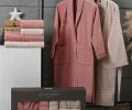 Набор "PIERRE CARDIN HOME" (2 халата, полотенца 50х90-2 шт., 70х140-2 шт.), розовый-кремовый