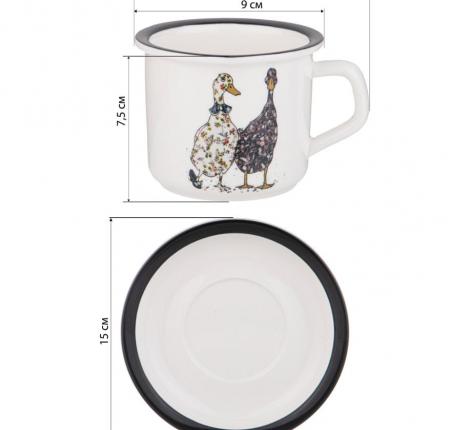 Чайная пара "FAMILY FARM" 263-1276, 200 мл