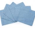 Салфетка кухонная "UNI" 47х47 хлопок-лён, голубой