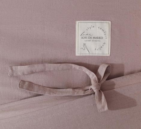 Постельное белье "Sofi de Marko" Аредель (лиловый) Лён, 1,5 спальный