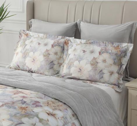 Постельное белье с одеялом "Sofi de Marko" Ренато №18 Велюр/Сатин, Евро