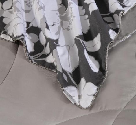 Постельное белье с одеялом "Kazanov.A." Адели (графит макиато) Сатин, Евро