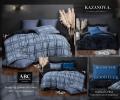 Постельное бельё с одеялом "Kazanov.A." Альфред (деним платина) Велюр/Egypt Cotton, 1,5 спальный