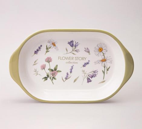 Блюдо-шубница "FLOWER STORY", 28*17,5*4,5 см
