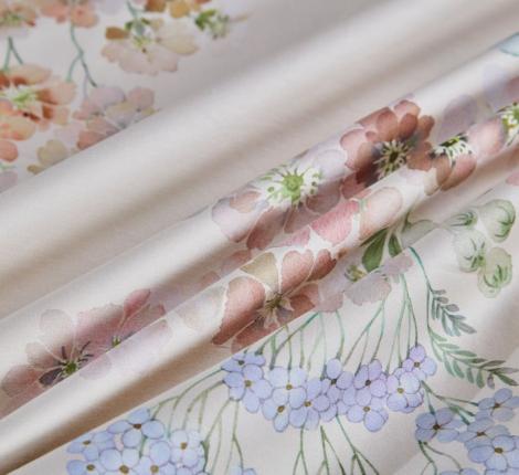 Постельное белье "Asabella" 2148-4S Мако-Сатин, 1,5 спальный