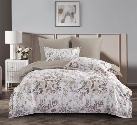 Постельное белье "Asabella" 2341-6 Сатин, Евро