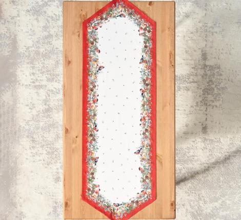 Дорожка с пропиткой "МОРОЗКО.СНЕГИРИ "45х145 см, красный