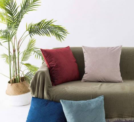 Наволочка декоративная "Sofi de Marko" Мулен Руж (антрацит) Велюр, 45х45 