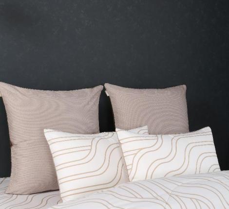 Постельное белье с одеялом "Kazanov.A." Орландо (капучино бежевый) Велюр/Egypt Cotton, Евро