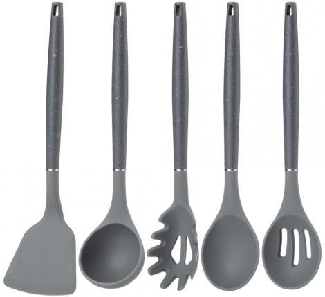 Набор кухонных ножей (5 шт.) и приборов "AGNESS" 671-201, 12 предметов