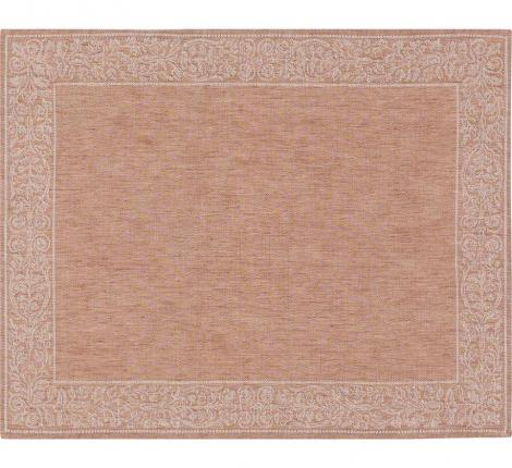 Подставка под тарелку "MEDICI" 38х50 лен-жаккард, красный 100%