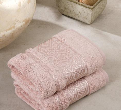 Комплект бамбуковых полотенец "METEOR" (50x90/2 шт.) ESCALE, пудра