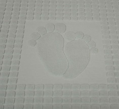 Полотенце для ног повышенной плотности (двойная нить) 50х70 &quot;Feet&quot;, серый