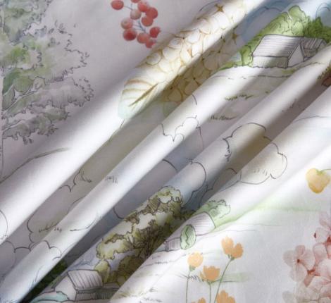 Постельное белье "Asabella" 2232-7 Мако-Сатин, Семейный