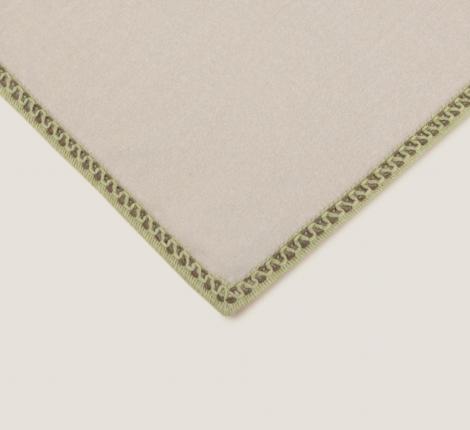 Плед Frati "SOFT BAMBOO" NOCCIOLA с тесьмой Coco (бежевый), 160х200