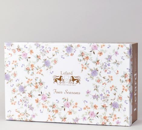 Чайный набор "ВРЕМЕНА ГОДА" 42-575 на 6 персон, 12 предметов (250 мл), серый