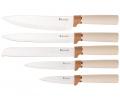 Набор кухонных ножей (5 шт.) и приборов "AGNESS" 671-200, 12 предметов