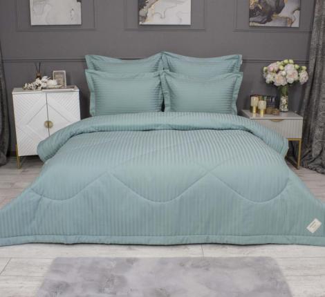 Постельное белье с одеялом "Kazanov.A." Hotel (тиффани) Страйп-Сатин, Евро