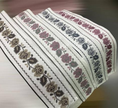 Полотенце махровое Maison D'or "ROSANNA" 85х150, белый/коричневый