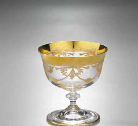 Набор креманок 6 штук "CRE ART" стекло, высота 10,5 см