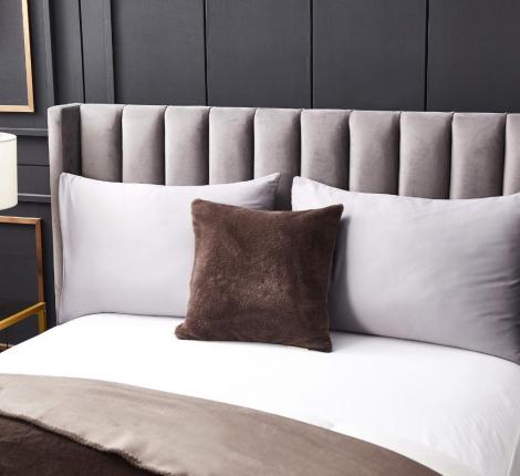 Наволочка декоративная "Sofi de Marko" Антуан (кофе) Искусcтвенный мех, 45х45