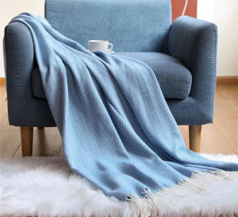 Плед вязаный PA-22, 130х200