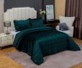 Покрывало велюровое "Kazanov.A." Dori (изумруд), 240х260