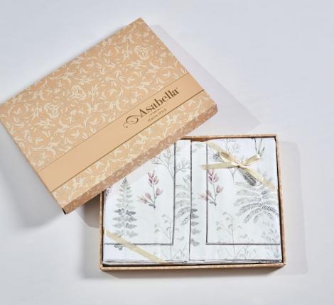 Постельное белье "Asabella" 2180-6 Мако-Сатин, Евро