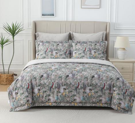 Постельное белье с одеялом "Sofi de Marko" Ренато №24 Велюр/Сатин, Евро