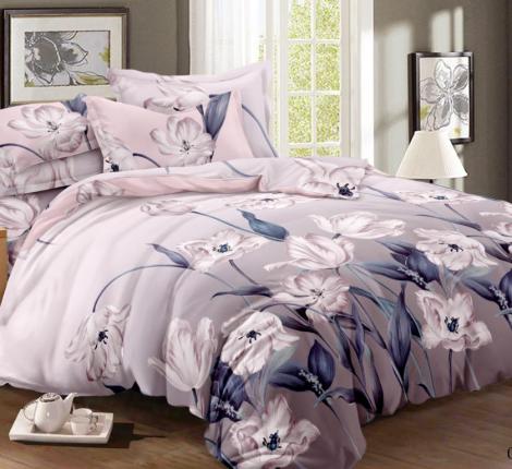 Постельное бельё "Cleo" Art Color 41/059-AC Полисатин, Семейный