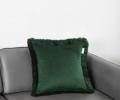 Наволочка декоративная "Sofi de Marko" Фаина (зеленая) Велюр, 45х45 (1шт.)
