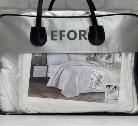 Постельное белье с одеялом EFOR PREMIUM SATEN (белый), Евро