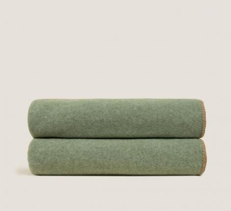 Плед Frati "SOFT BAMBOO" MUSCHIO Punto (зеленый), 160х200